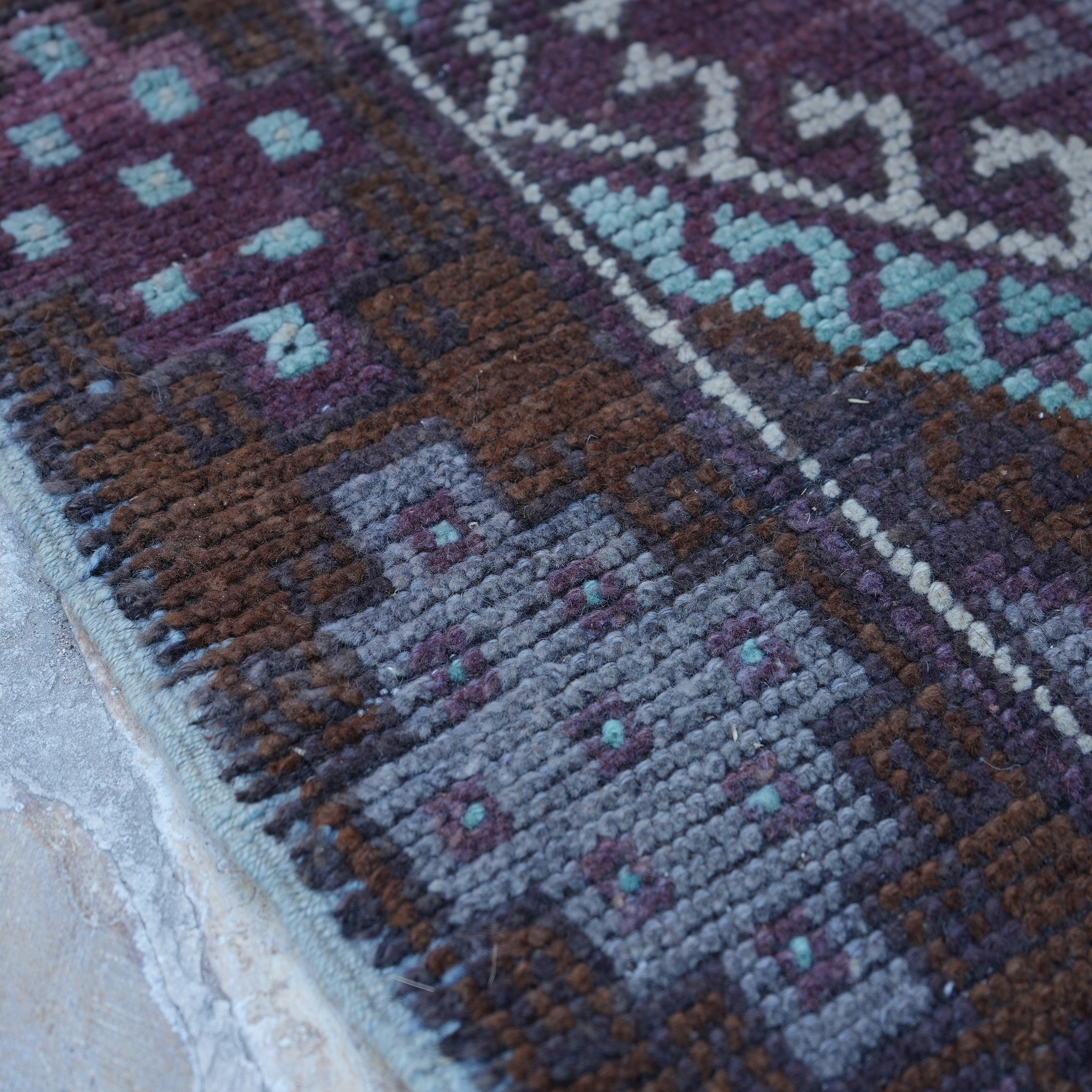 Olive - Vintage Turkish Rug