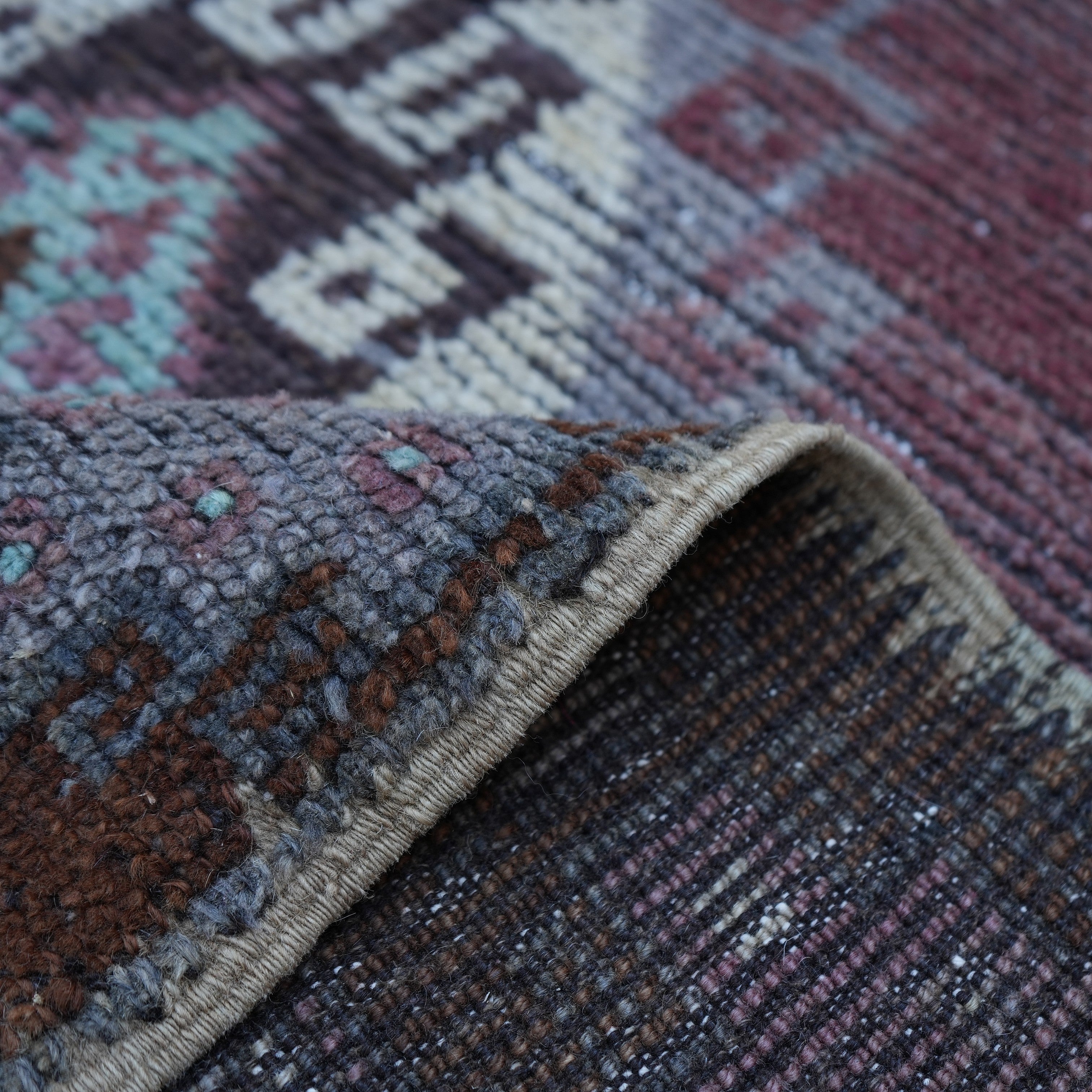Olive - Vintage Turkish Rug