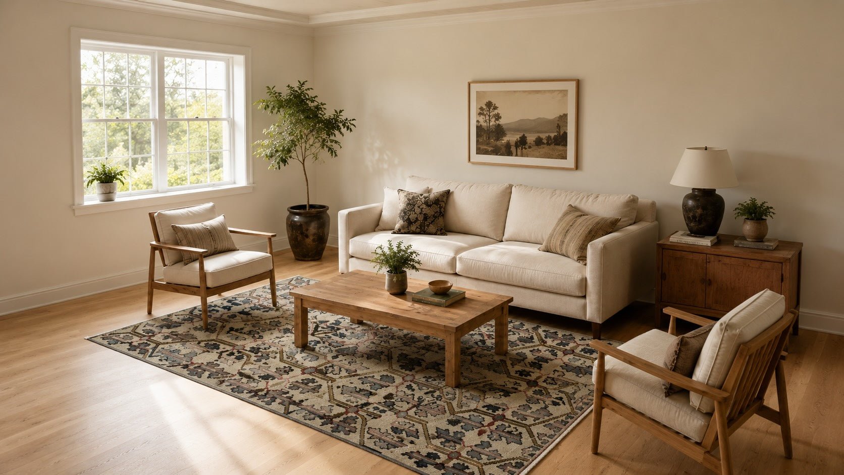 How to Make Small Spaces Look Bigger with the Right Rugs & Carpets - Kirmen™