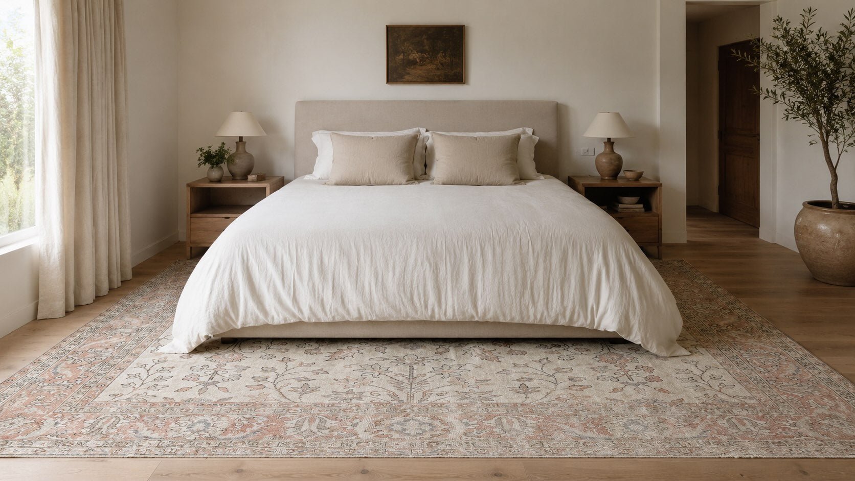 The Best Rug Size for a King Bed - Kirmen™