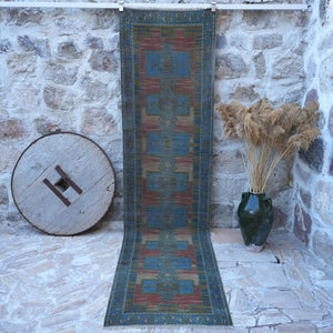 Gusty - Vintage Turkish Runner Rug