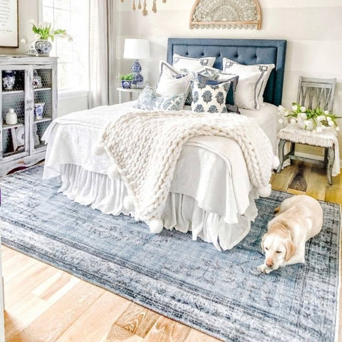 Blue vintage rugs
