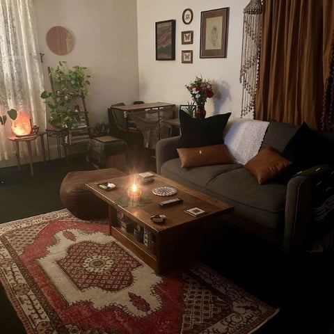Red vintage rugs