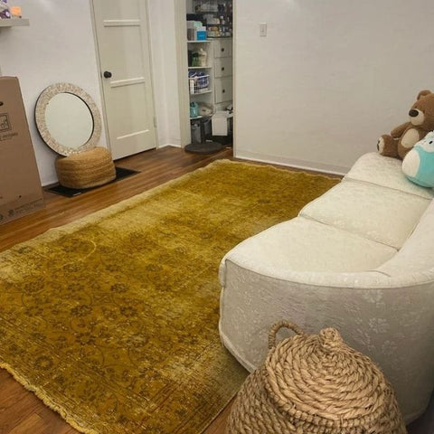 Yellow vintage rugs