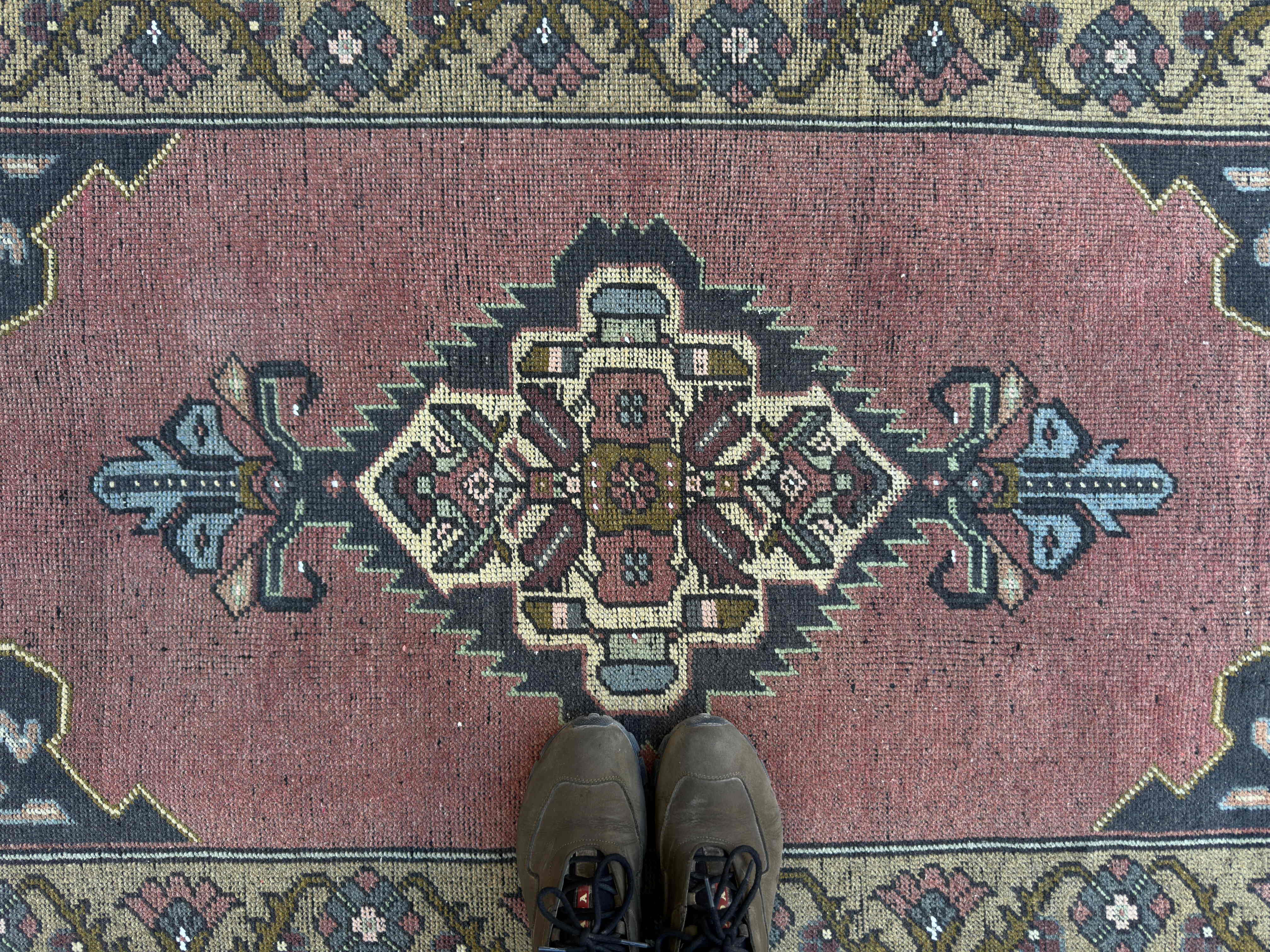 45.5×115 &quot;Alice” ViNTAGE TURKiSH RUG 2' x 5' Vintage Turkish Rug, Red - Alice – Kirmen™