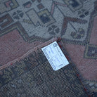 Pink 4' x 7' Turkish authentic vintage rug from the 1970s with traditional design.