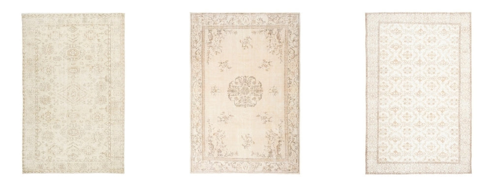 beige rugs vintage