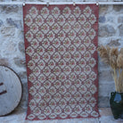 Red 4' x 7' floral turkish rug with floral design, handmade in Turkey – Bernelle.