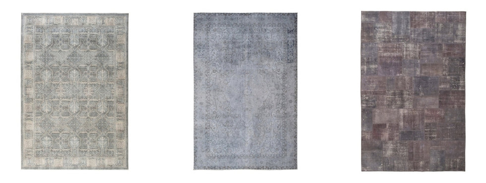 Grey Classic Rug Gray Vintage Rugs - Sophisticated Neutral Tones – Kirmen™