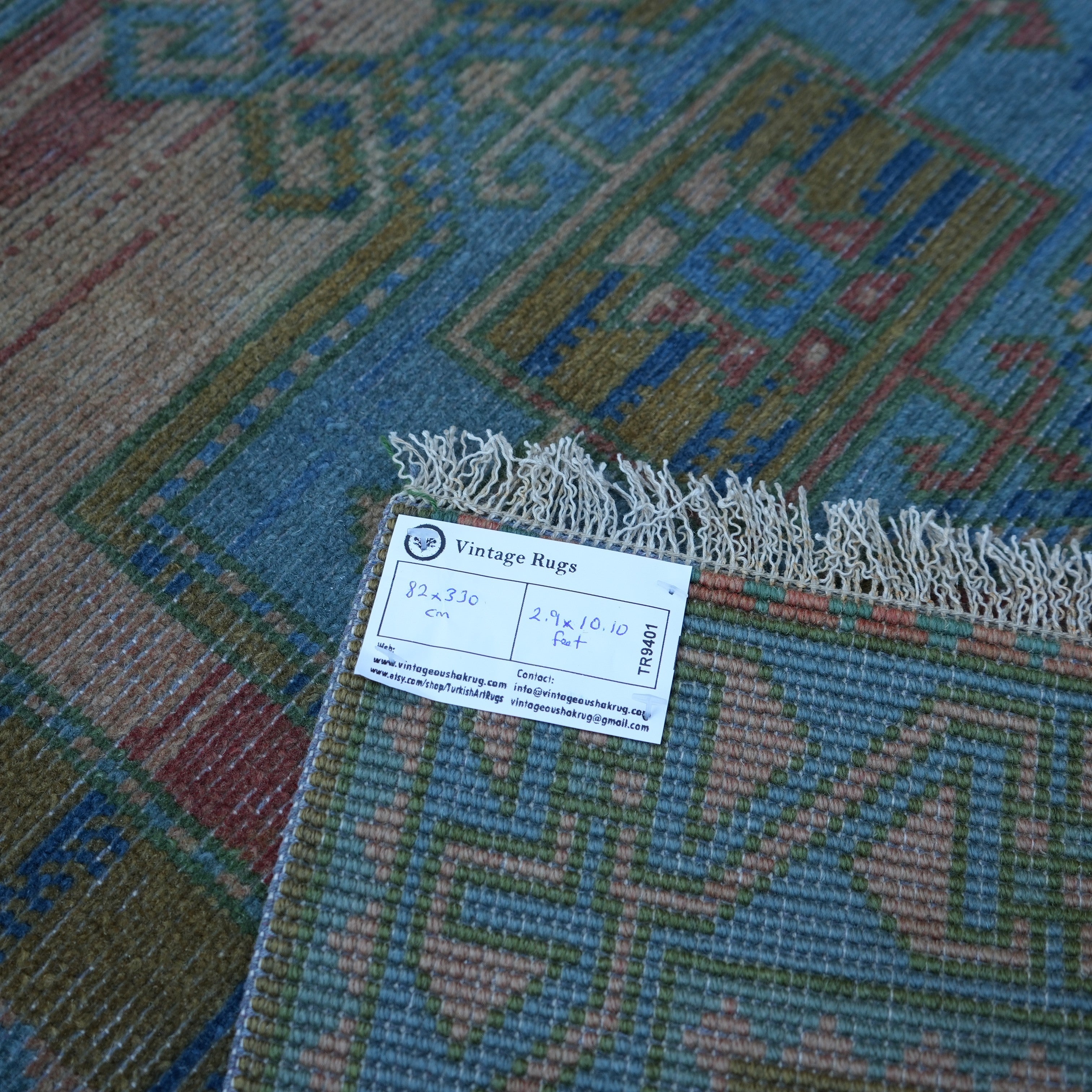 Gusty - Vintage Turkish Runner Rug