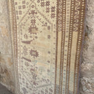1970s pink Turkish handknotted rug with traditional design, hand-knotted weave and low pile.