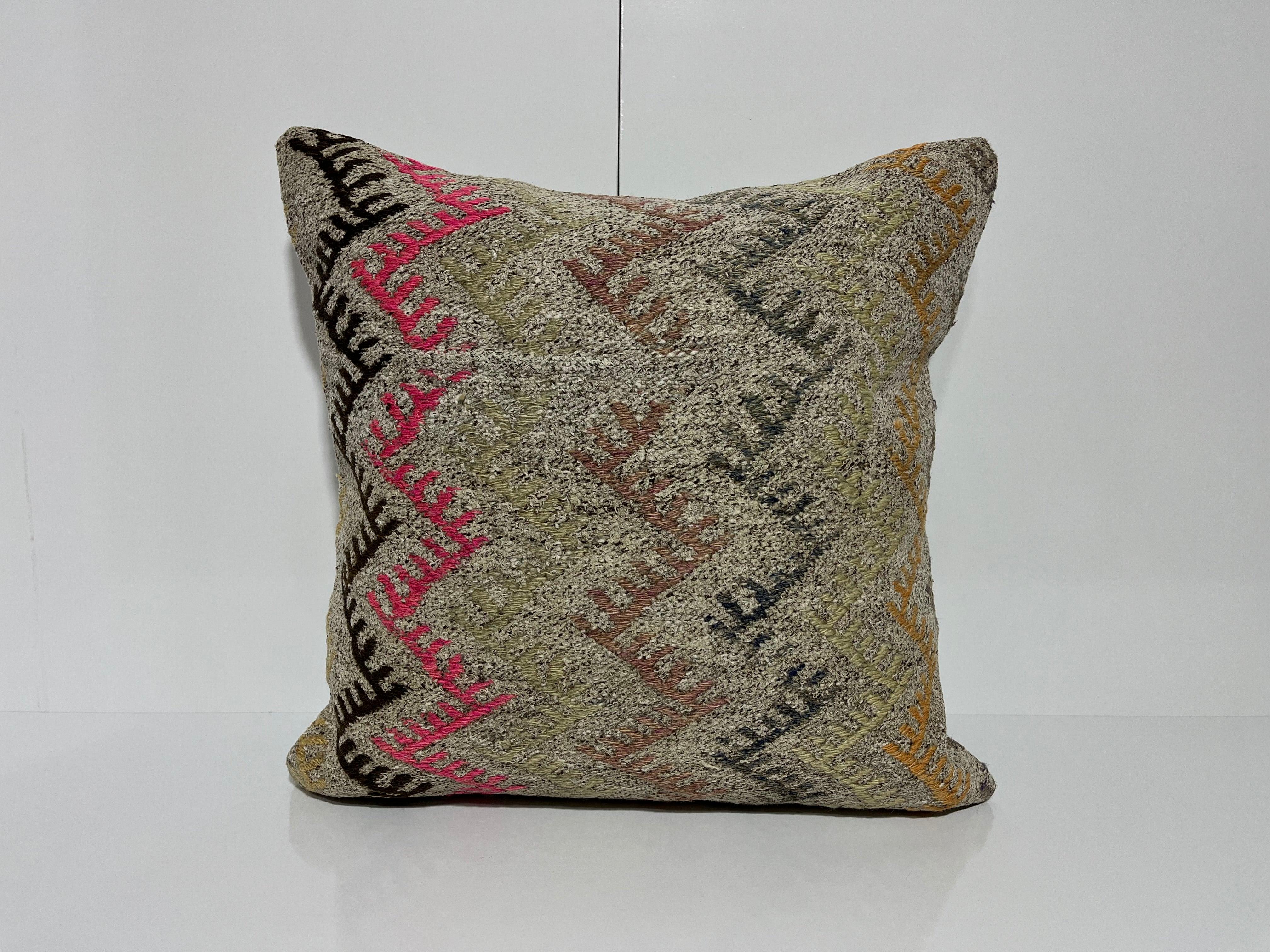 Kilim Pillow 20x20 inch, #EE00174