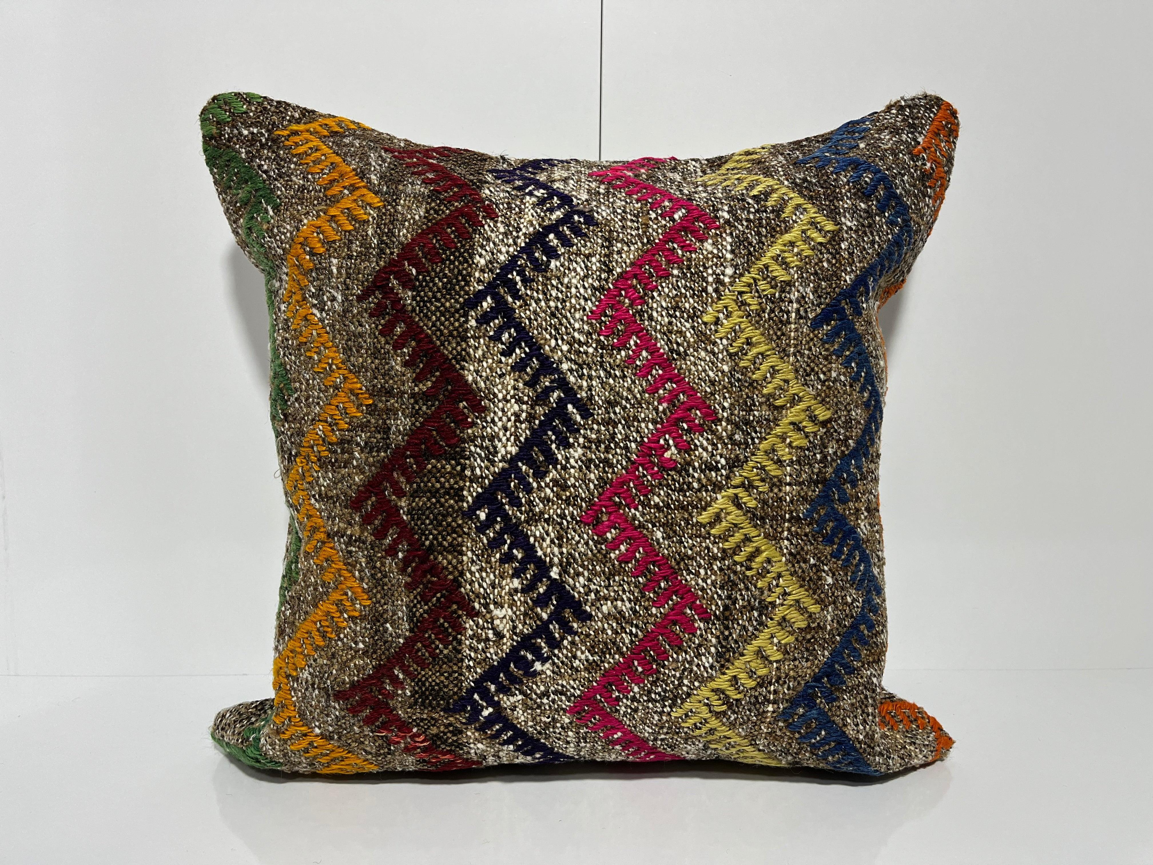 Kilim Pillow 20x20 inch, #EE00178