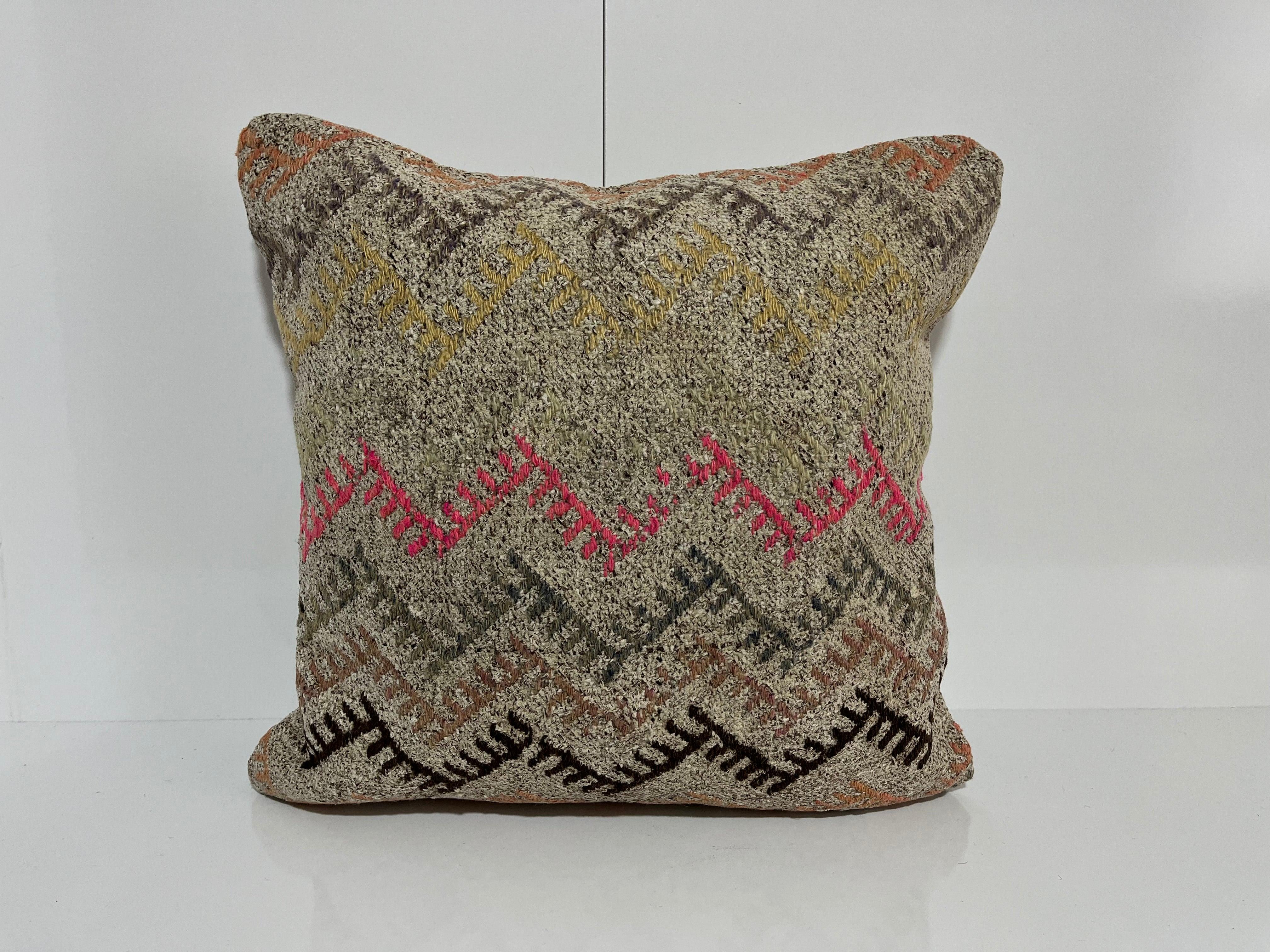 Kilim Pillow 20x20 inch, #EE00186