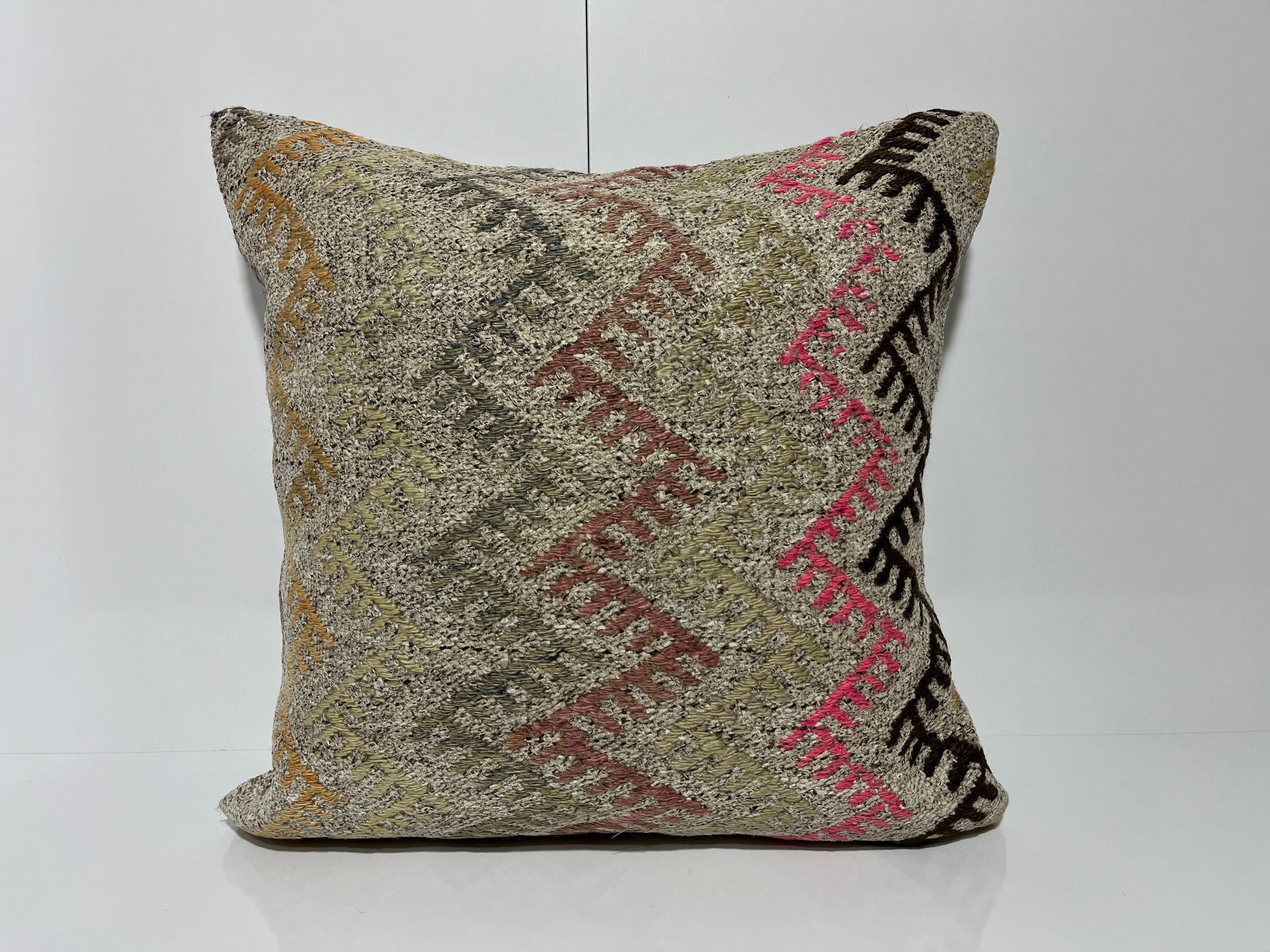 Kilim Pillow 20x20 inch, #EE00202