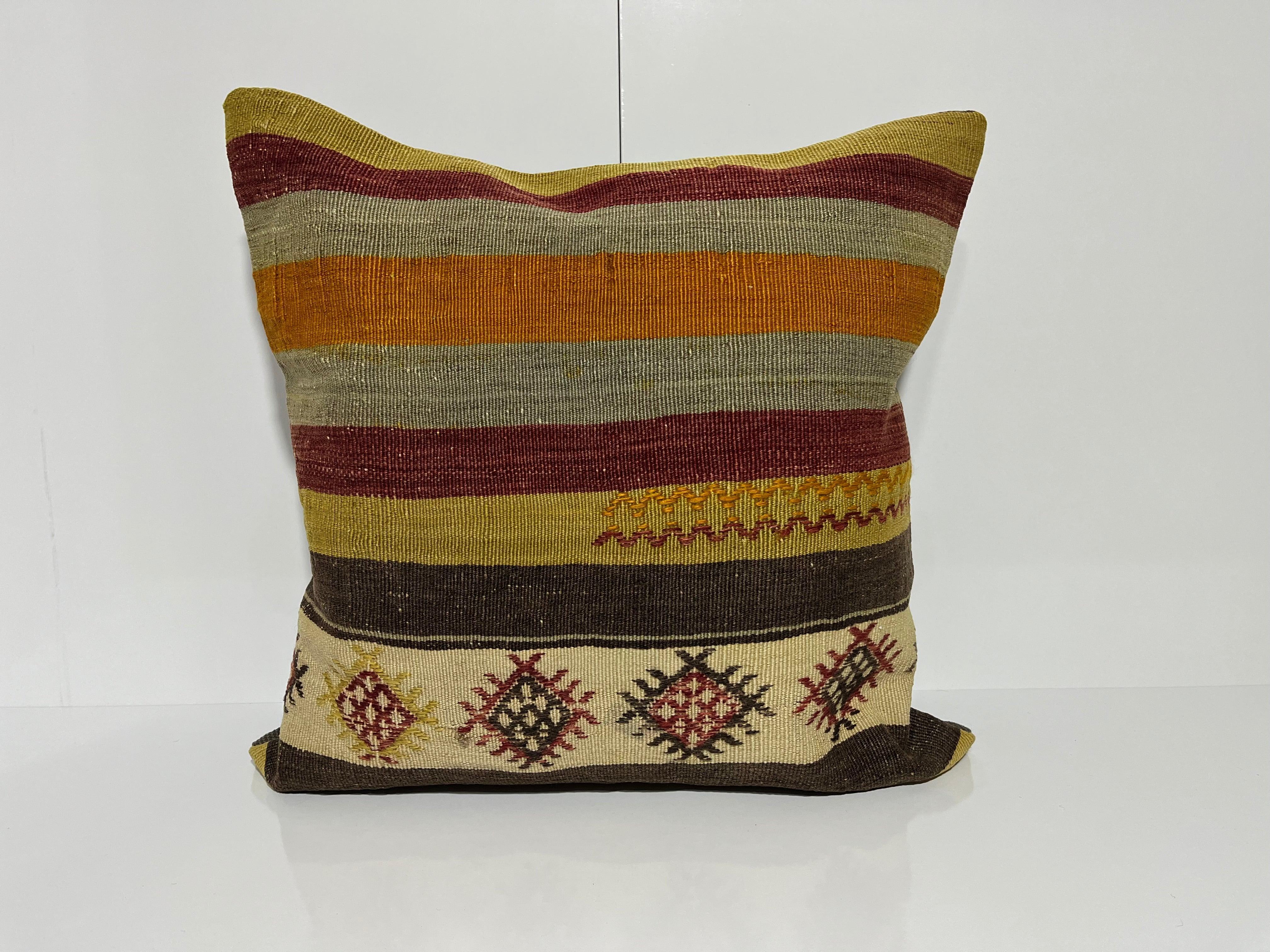 Kilim Pillow 20x20 inch, #EE00229