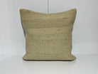 Beige kilim pillow with traditional design, handmade in Turkey – EE00116.