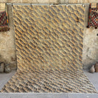 Orange 7' x 10' large vintage rug with traditional design, handmade in Turkey – Zev.