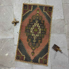 Purple 2' x 3' mini turkish rug with traditional design, handmade in Turkey – Jakai.