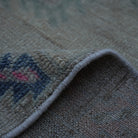 Additional view of the beige Turkish neutral vintage rug, hand-knotted in wool.