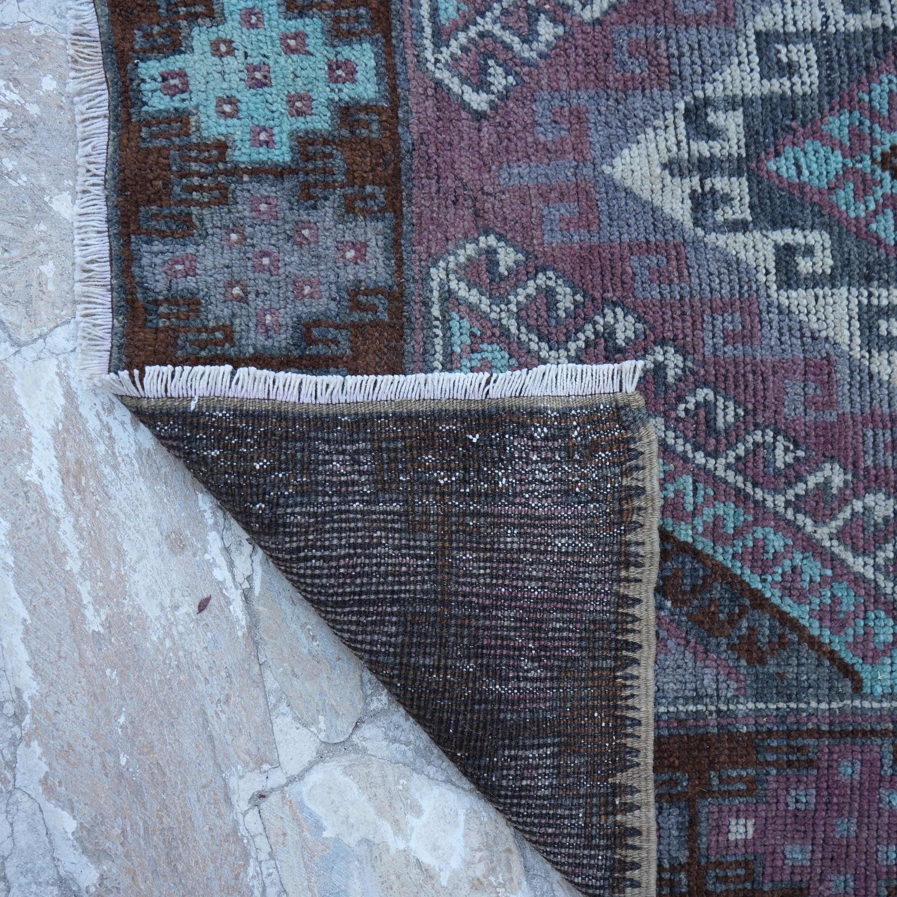 Olive - Vintage Turkish Rug