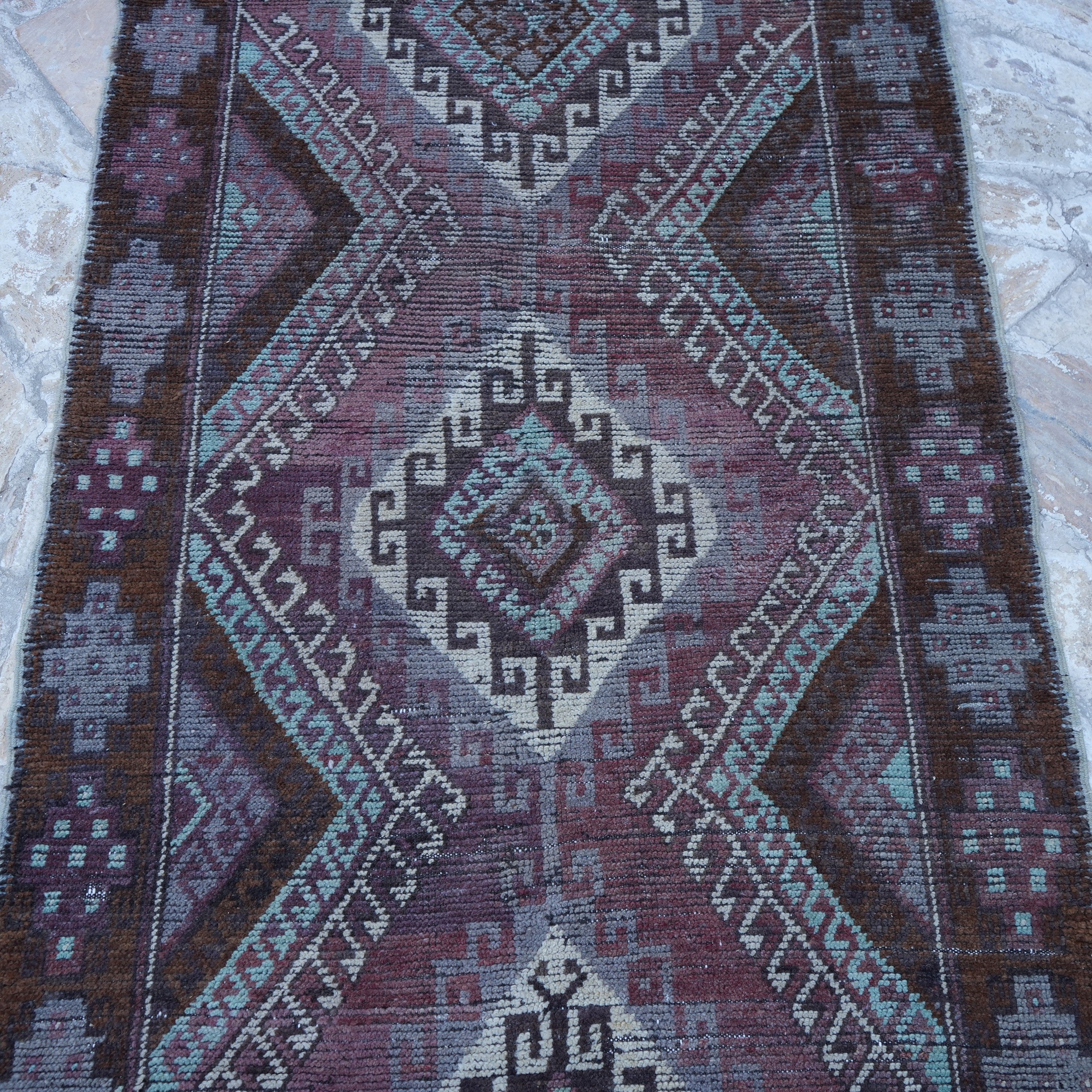 Olive - Vintage Turkish Rug