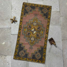 Red 2' x 3' small anatolian rug with traditional design, handmade in Turkey – Auria.