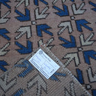 Pale Pink 2' x 5' small turkish rug from the 1970s with traditional design.