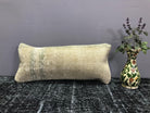 Beige throw pillow with neutral design, handmade in Turkey – SY00015.