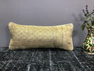 Beige throw pillow with traditional design, handmade in Turkey – SY00019.