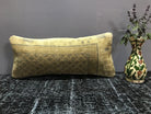 Beige throw pillow with traditional design, handmade in Turkey – SY00039.