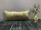 Beige throw pillow with traditional design, handmade in Turkey – SY00041.