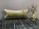 Beige throw pillow with traditional design, handmade in Turkey – SY00044.