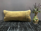 Beige throw pillow with traditional design, handmade in Turkey – SY00053.