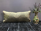 Beige throw pillow with traditional design, handmade in Turkey – SY00055.