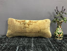 Brown throw pillow with neutral design, handmade in Turkey – SY00016.