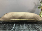 1970s brown Turkish throw pillow with traditional design, low pile.