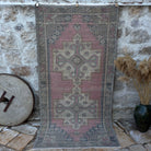 Pink 4' x 8' traditional turkish rug with traditional design, handmade in Turkey – Zackary.