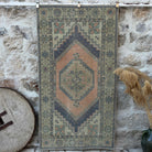Orange 4' x 6' traditional vintage rug with traditional design, handmade in Turkey – Wilton.