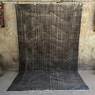 Black 6' x 9' turkish overdyed rug with overdyed design, handmade in Turkey – Rodriguez.