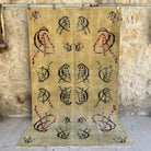 Black 5' x 9' turkish rug with traditional design, handmade in Turkey – Brenton.