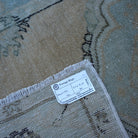Pale Orange 3' x 6' vintage Turkish area rug from the 1970s with medallion design.