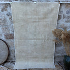 Beige 5' x 7' vintage area rug with neutral design, handmade in Turkey – Hawa.