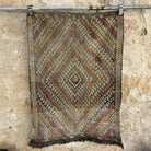 Black 3' x 4' vintage flatweave rug with traditional design, handmade in Turkey – Kaiser.