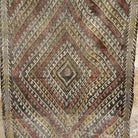 Black 3' x 4' vintage Turkish flatweave rug in wool and cotton, shown on the floor.