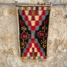 Blue 2' x 3' vintage kilim rug with traditional design, handmade in Turkey – Venn.