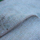 Additional view of the beige vintage Turkish neutral rug, hand-knotted in wool and cotton.