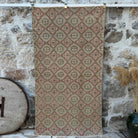 Beige 4' x 7' vintage persian rug with traditional design, handmade in Turkey – Yahir.