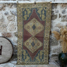 Red 4' x 7' vintage persian rug with traditional design, handmade in Turkey – Sherlock.