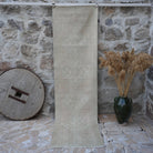 Pink 3' x 9' vintage runner rug with traditional design, handmade in Turkey – Vivyan.